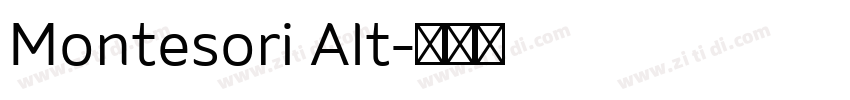 Montesori Alt字体转换